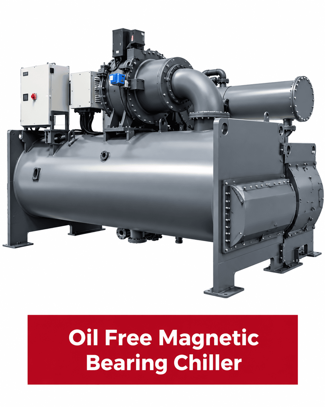 Oil-free magnetic bearing chiller